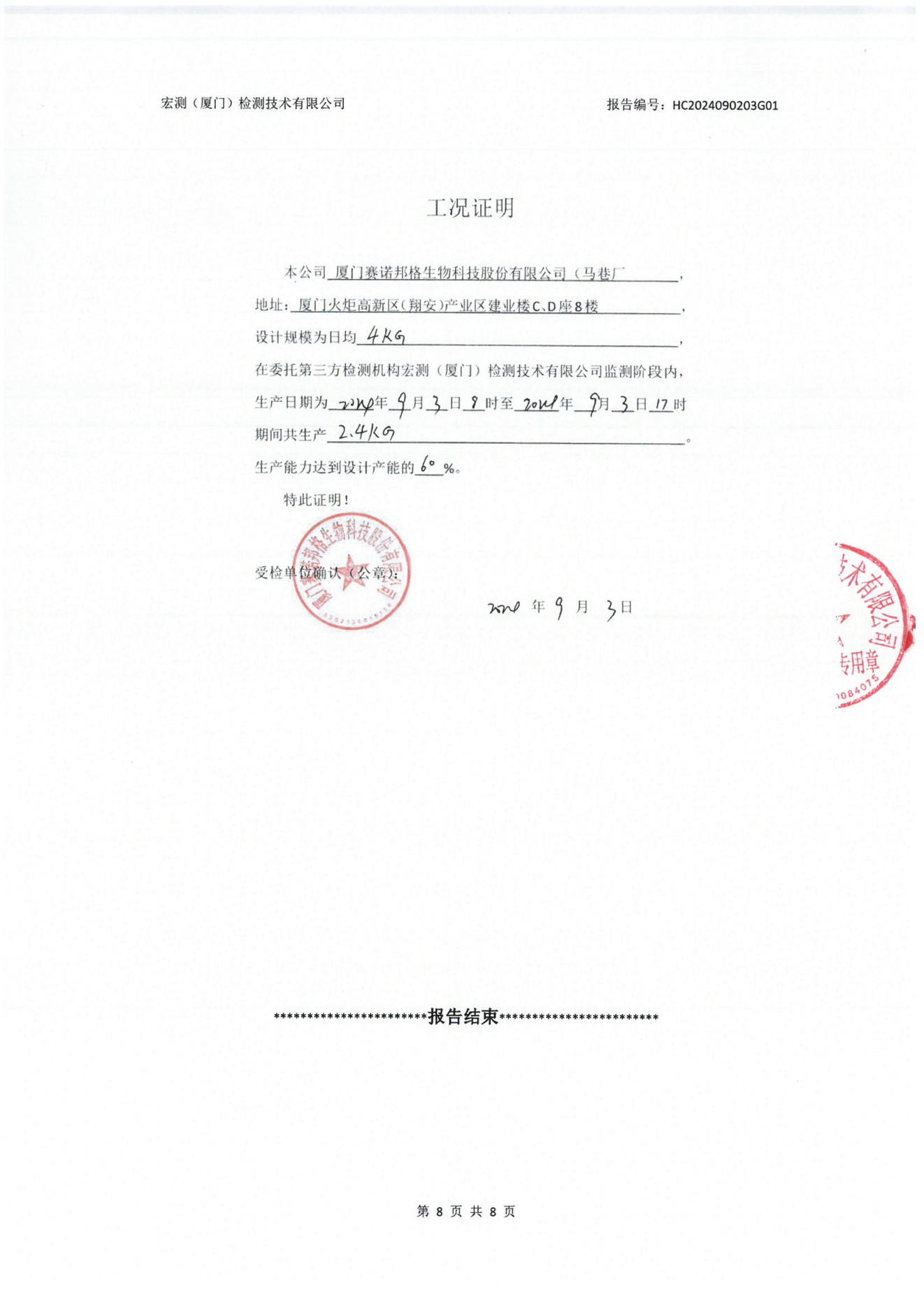 賽諾邦格關(guān)于新污染物二氯甲烷自行監(jiān)測數(shù)據(jù)結(jié)果公示