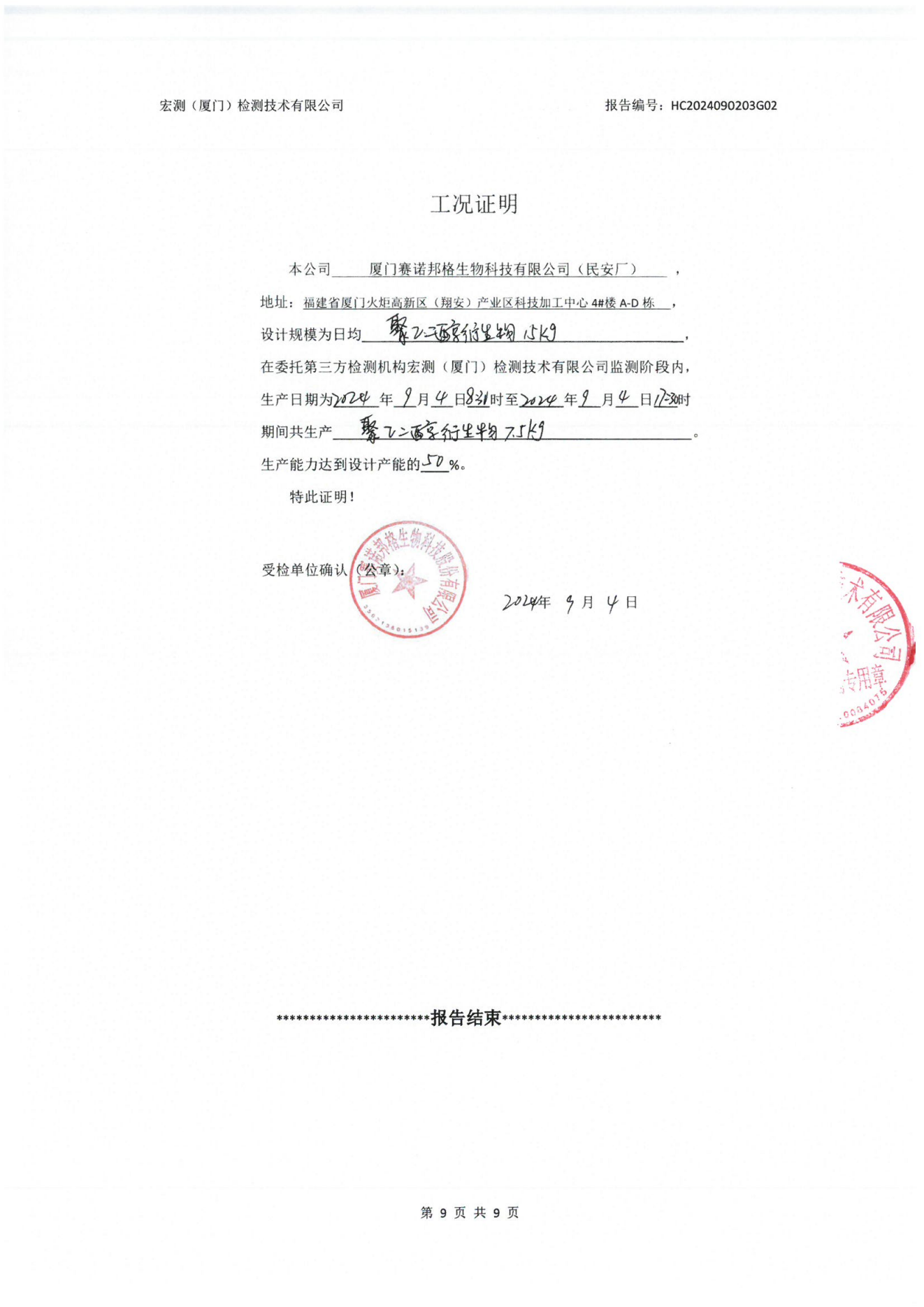 賽諾邦格關(guān)于新污染物二氯甲烷自行監(jiān)測數(shù)據(jù)結(jié)果公示