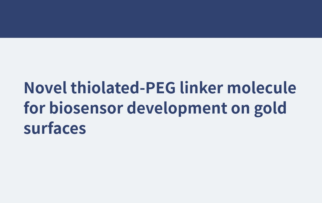 用于金表面生物傳感器的新型硫代聚乙二醇連接分子
